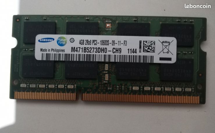 RAM 4 Go Samsung DDR3 SODIMM