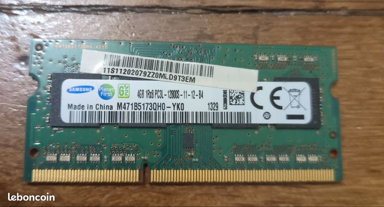 RAM 4GB 1Rx8 PC3L 12800S Samsung
