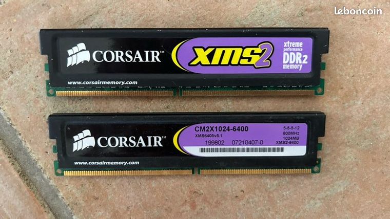 RAM CORSAIR DDR2 x2