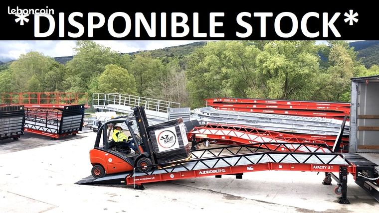 Rampe de chargement mobile AZ RAMP-STAR, Cap 8t, Stock Dispo France