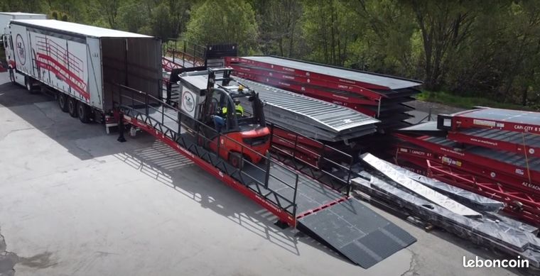 Rampe de chargement mobile pour OTC CACES, Disponible en stock, capacité 8 tonnes