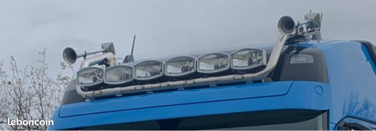 Rampes leds inox avec phares et trompes