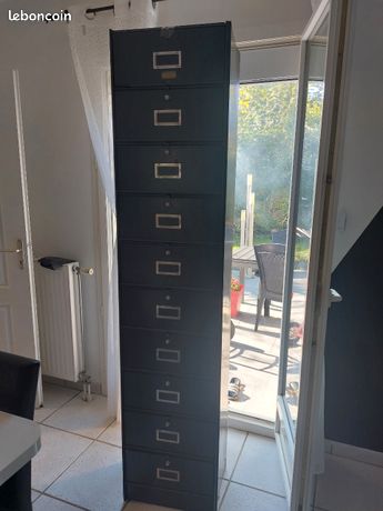 Rangement classeur indudtriel metal vintage marque Roneo