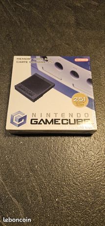 Rare carte mémoire 251 blocs nintendo gamecube neuve