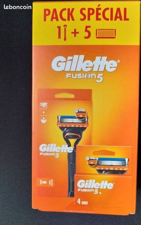 Rasoir Gillette fusion 5 neuf avec 4 lames supplémentaires