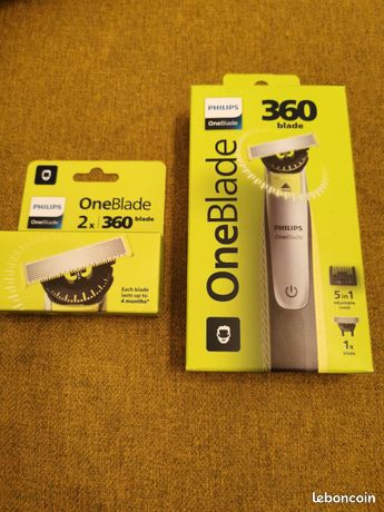 Rasoir barbe Philips 360 Blade + pack 2 lames