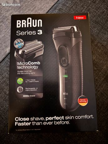 Rasoir électrique Braun Series 3 MicroComb Close Shave & Skin Comfort