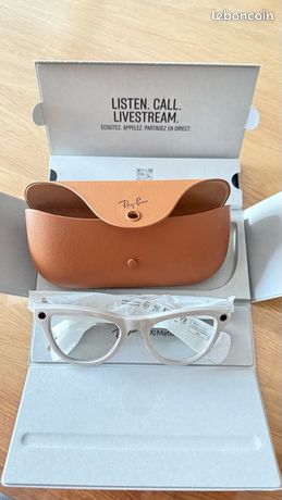 Ray-Ban Meta SKYLER SHINY CHALKY GRAY verres TRANSITIONS SAPPHIRE RW4010