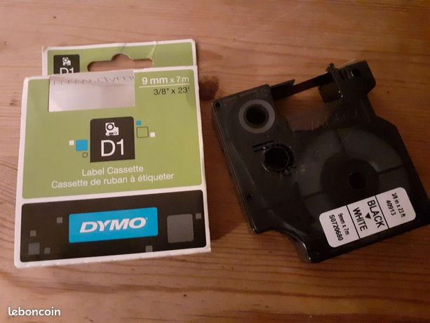 Recharge dymo ruban étiquettes adhésives D1