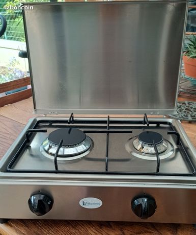 Réchaud 2 feux gaz naturel