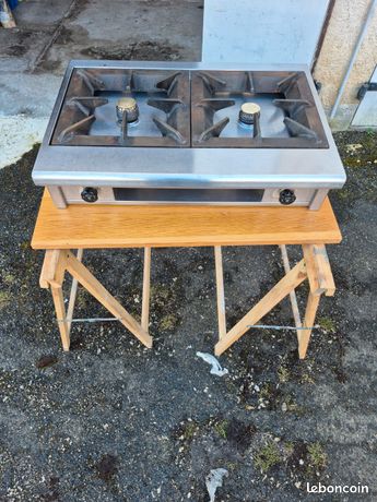 Réchaud à gaz double feux professionnel