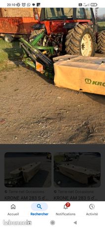 Recherche pièces faucheuse krone am