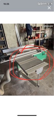 Recherche Table et brans articulé pour scie LUREM