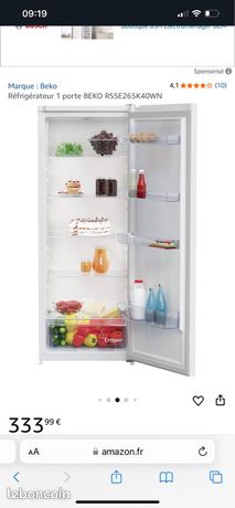 Réfrigérateur beko 1 porte