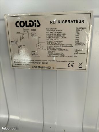 Réfrigérateur COLDIS