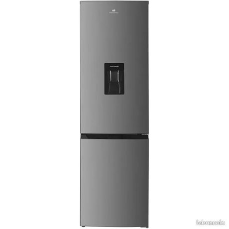 Réfrigérateur congélateur bas - CONTINENTAL EDISON - 325L - Total No Frost (Sans givre)- distributeur d'eau- Inox