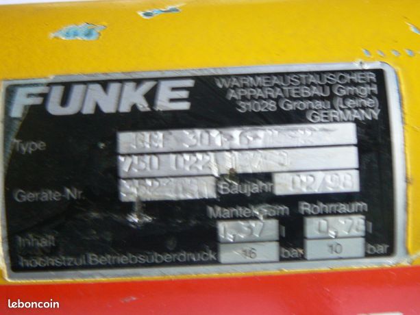 Refroidisseur d'huile BCF FUNKE