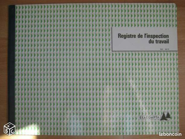 Registre de l'inspection du travail Ref 6615 neuf