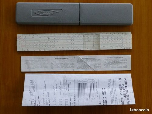 Règle à calculer graphoplex 1600