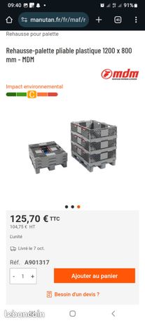 Rehausse plastique CRAEMER pliable