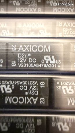 Relais de puissance TE Connectivity D2n 2 RT bobine 12V c.c. Montage sur CI