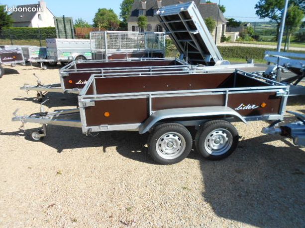 Remorque 45450 lider 2.50 m bois PROMO PORTE ECHELLE + ANTIVOL OFFERT