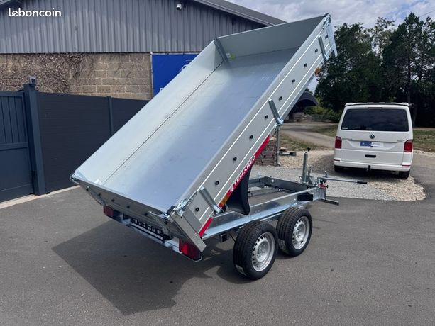 🥇 REMORQUE BASCULANTE 2 TONNES charge utile =1532 kg