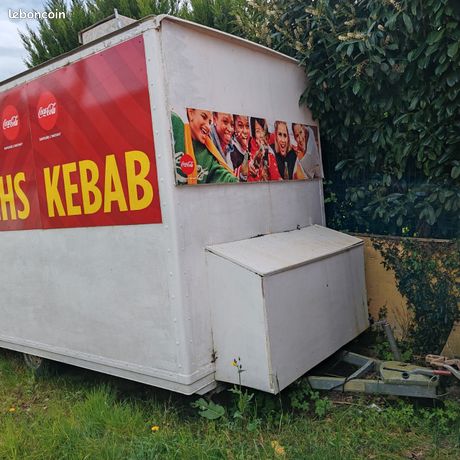 Remorque kebab snack food truck fast food rôtisserie sandwicherie magasin