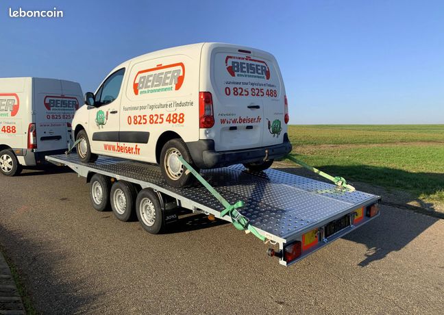 Remorque porte-engins DMC 3500 kg - 3 essieux -