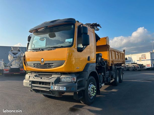Renault KERAX 380 Bi-benne Grue 6x4