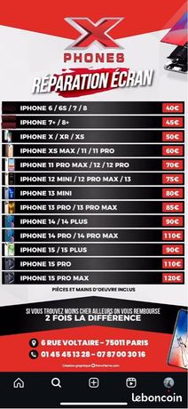 Réparation iPhone / Samsung Paris