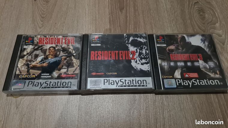 Resident evil 1. 2 et 3 sur PlayStation 1