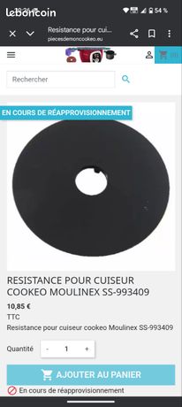 Résistance cookeo