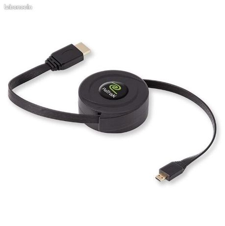 Retrak - Câble HDMI vers Micro-HDMI rétractable - 1,50 m