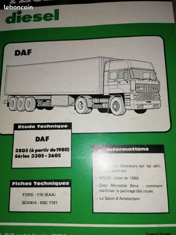 Revue technique daf 2805 3305 3605