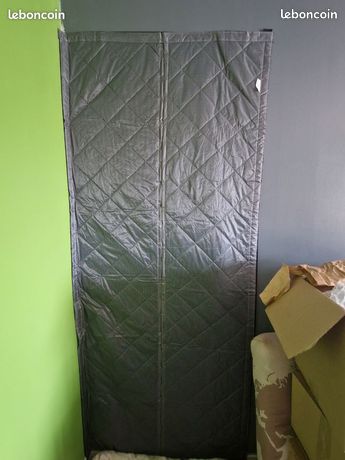 Rideau porte isolant