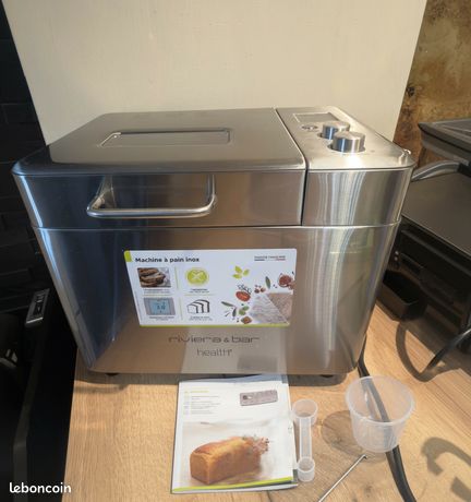 Riviera&bar - Machine à Pain Inox 500W avec 18 Programmes