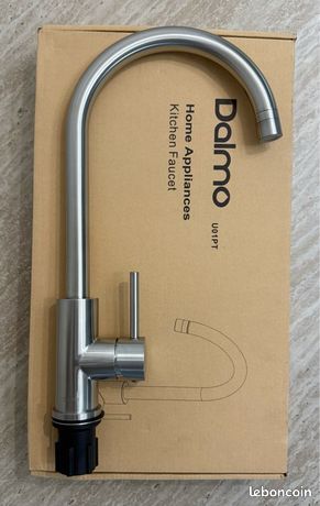 Robinet de cuisine avec tête pivotant en acier inoxydable - DALMO