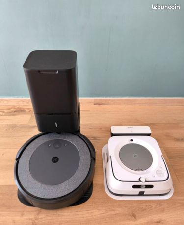 Robot aspirateur et laveur Irobot roomba i3+ / IRobot braava jet