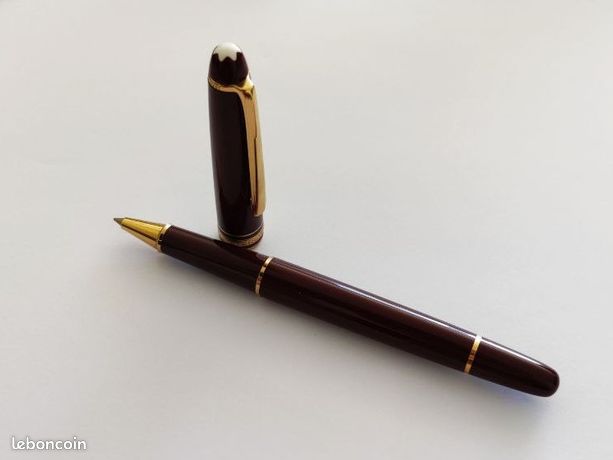 Rollerball Montblanc Meisterstück bordeaux et doré