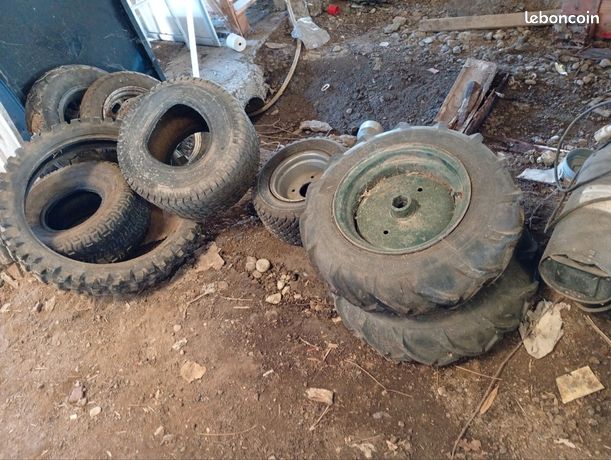 Roues de tracteur tondeuse et motoculteur