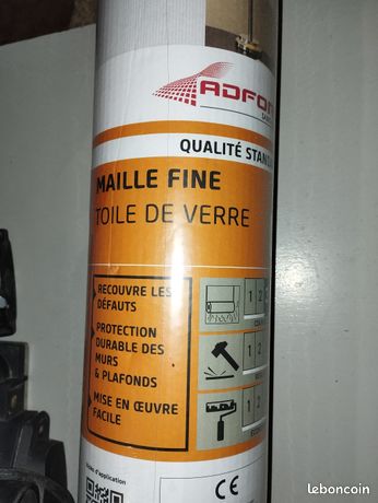 Rouleau de toile de verre maille fine 105 g/m L. 25 x l. 1m 25 m - Adfors Saint-Gobain