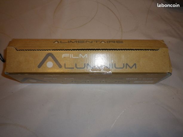 Rouleau neuf 200m papier aluminium alimentaire