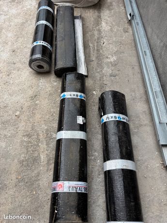 Rouleaux chape bitume aluminium
