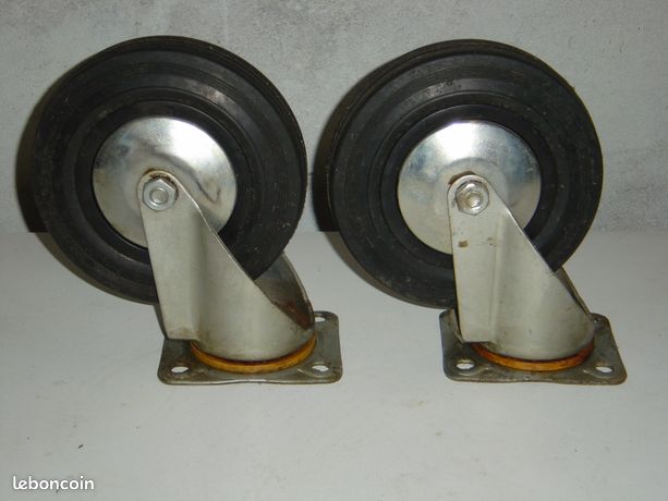 Roulettes pivotantes 200 mm