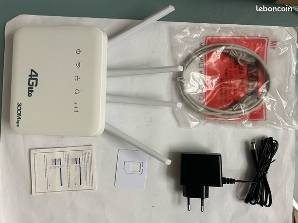 Routeur 4G LTE WiFi 300 Mbps avec emplacement carte SIM CLM920 WiFi 6