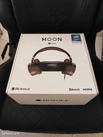 Royole Moon Casque Home Cinema 3D Blu-Ray Ecrans Amoled 1080p Réglages dioptrie IPD Réduction de bruit