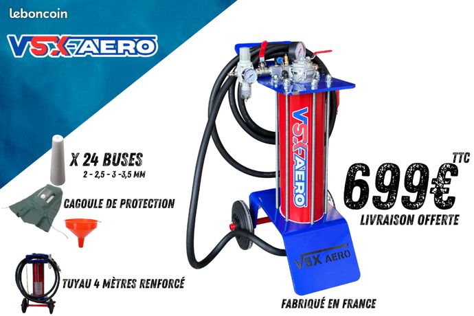 Sableuse aérogommeuse VSX Aéro 8