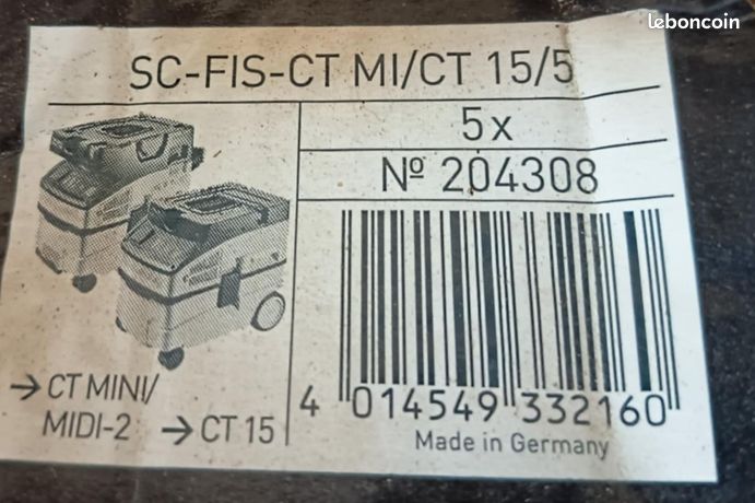 Sac aspirateur Festool 204308