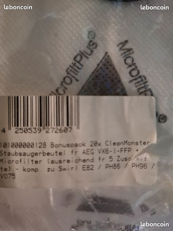 Sac aspirateur pour aspirateur AEG VX6